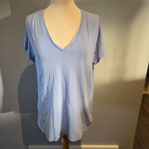 Merona V-Neck Short Sleeve Tee | Size XXL | Light Blue